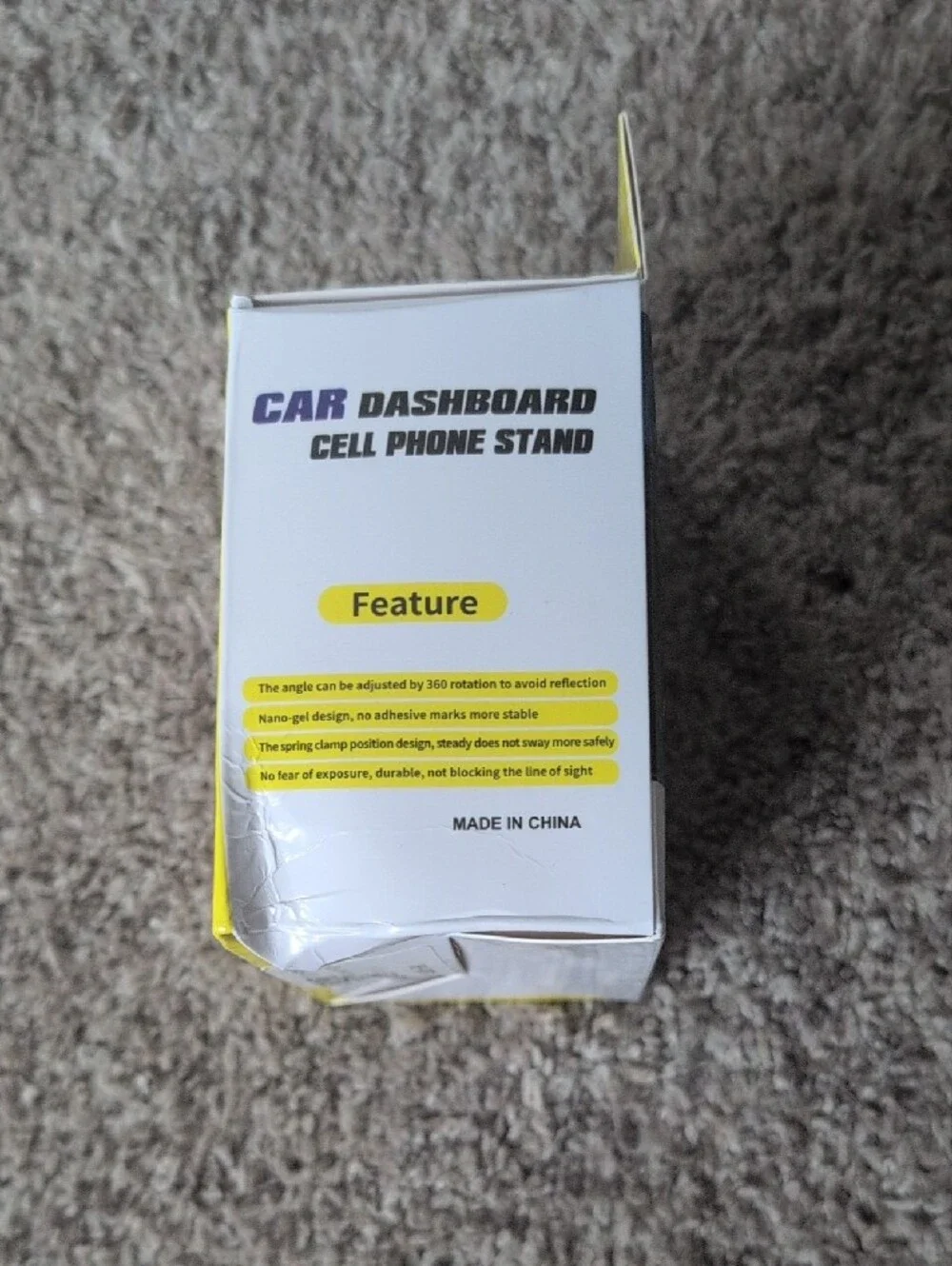 Car Dashboard Cell Phone Stand - Black
